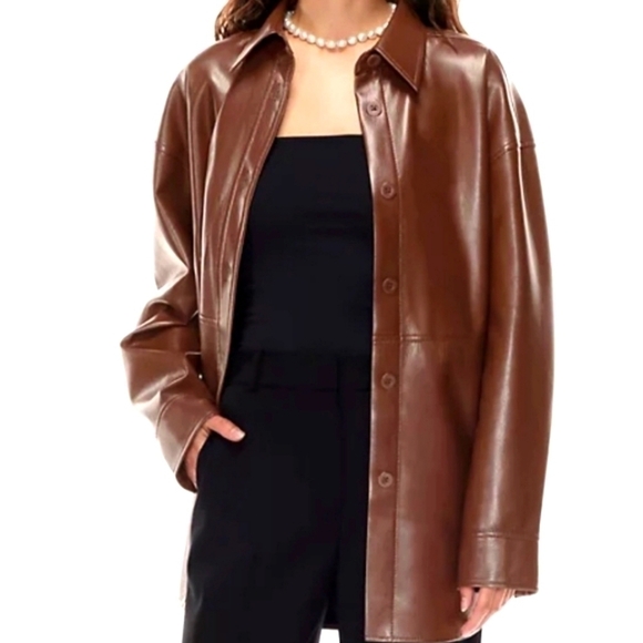 ARITZIA Babaton Faux leather jacket - Picture 1 of 7